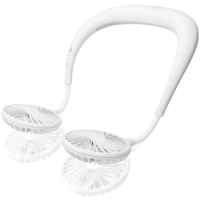 블루아이디 넥밴드 휴대용 목 선풍기 BLDC 모터 2000mAh