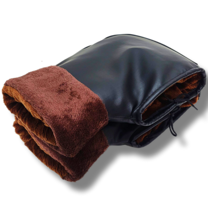 자전거방한토시 방한핸들커버 오토바이 워머 전기자전거, 1개, BLACK