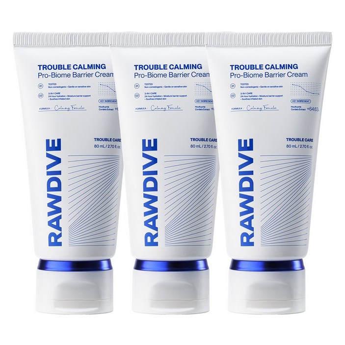 로다이브 여드름 유산균 장벽 크림, 3개, 80g