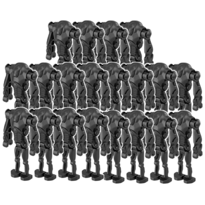 슈퍼배틀드로이드 부대 호환블록 브릭미니피규어 5개/10개 세트 스타워즈 은하공화국 로봇 군대 취미/수집/장식/컬렉션용 커스텀 블록피규어, 1개