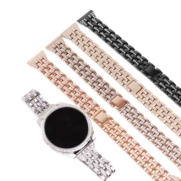 오르몽트 [세트] 갤럭시워치 클래식 큐빅 브레이슬릿 (보호커버+스트랩) 40mm 44mm, 실버세트, 1개