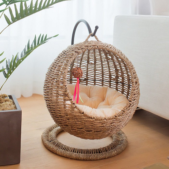 고양이 해먹 강아지 침대 애견 소파 캠핑 라탄 의자