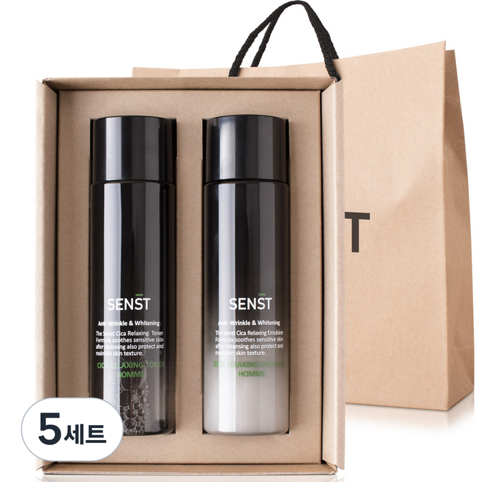 메디플라워 센스트 시카 릴렉싱 옴므 2종세트 토너에멀전쇼핑백, 5세트