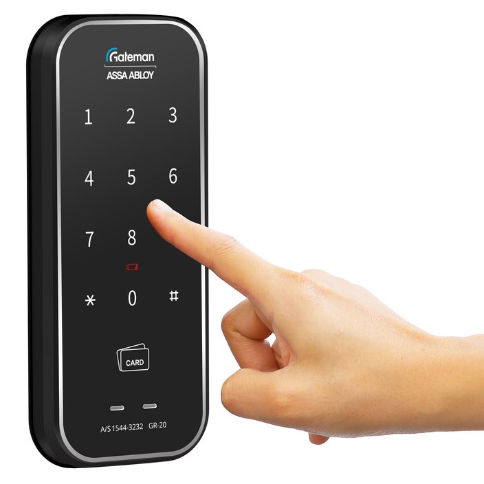 게이트맨 1초잠김 보조키 손잡이 없음 도어락 GR-20