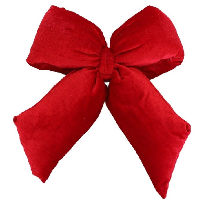 벨벳뽕 리본 크리스마스 트리 오너먼트