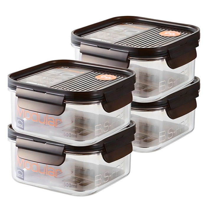 락앤락 비스프리 모듈러 정사각 밀폐용기