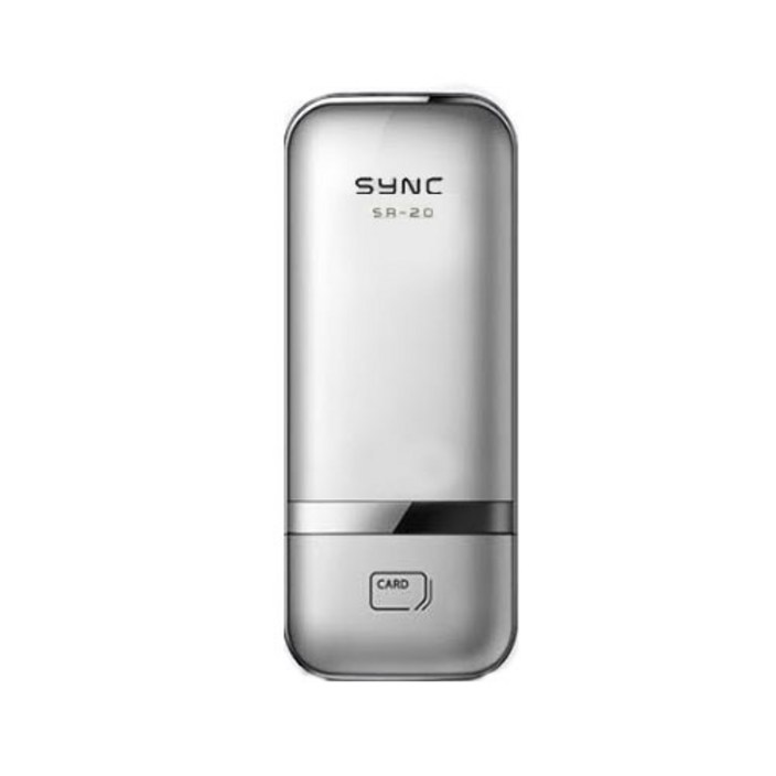 혜강씨큐리티 SYNC 도어락 실버 SR20 카드키 4p
