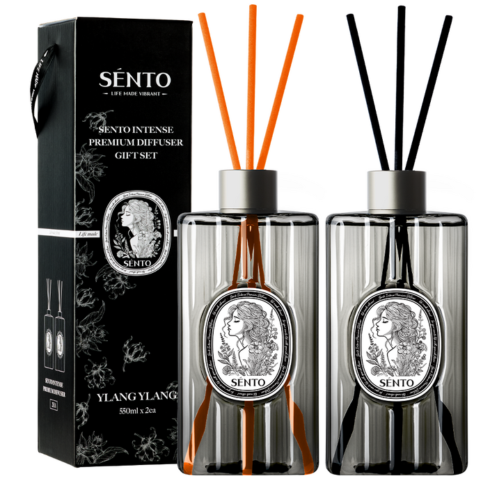센토 인텐스 프리미엄 대용량 디퓨저 선물세트 550ml, 일랑일랑, 2개