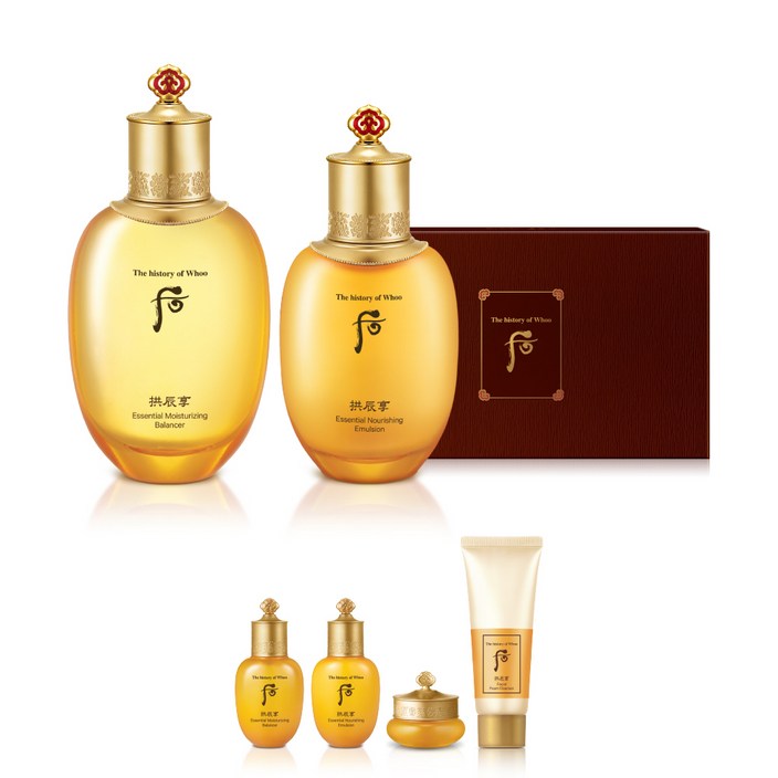 더히스토리오브후 공진향 인양 밸런서 150ml 로션 110ml 밸런서 20ml 로션 20ml 기앤진 크림 10ml 폼 클렌저 40ml, 1세트