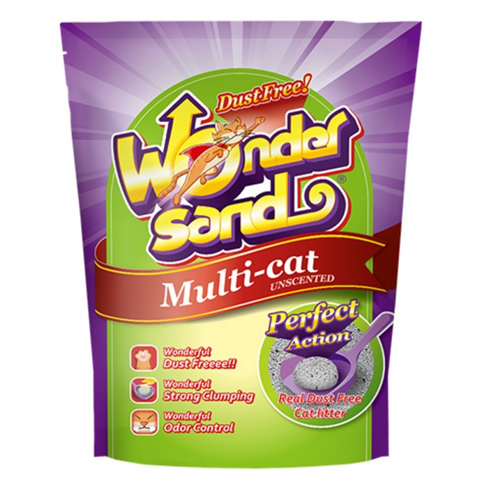 원더샌드 응고형 원더풀한 벤토나이트 고양이 모래 멀티캣, 7kg, 1개, 무향