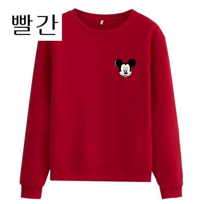 [♥당일 출고♥] 스웨트셔츠 미키 신제품 트렌드 플러스 사이즈 루즈핏 풀오버 상의