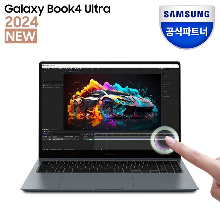 삼성전자 갤럭시북4 울트라 NT960XGLX72A 인텔 코어 Ultra 7 16인치 RTX4050 크리에이터 전문가 노트북 고사양 AI 노트북, X72A, WIN11 Home, 32GB, 1TB, 문스톤그레이