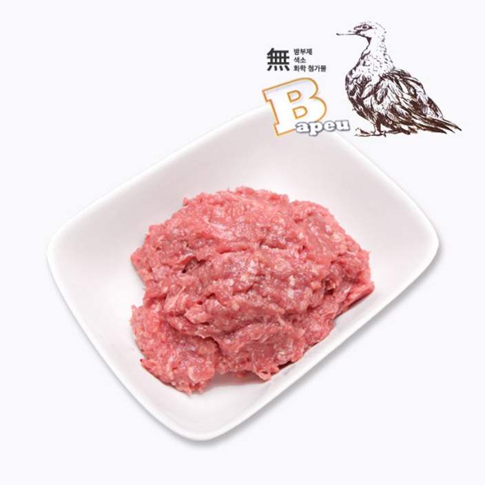 더펫코리아 뼈넣은 프레이 오리고기몸통 1kg 사비끼 애견생식 강아지생식