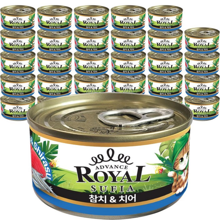어드밴스 로얄 수피아 7종 85g x 120개입 고양이 캔 길냥이 통조림 간식, 120개, 85g, 수피아 참치&치어