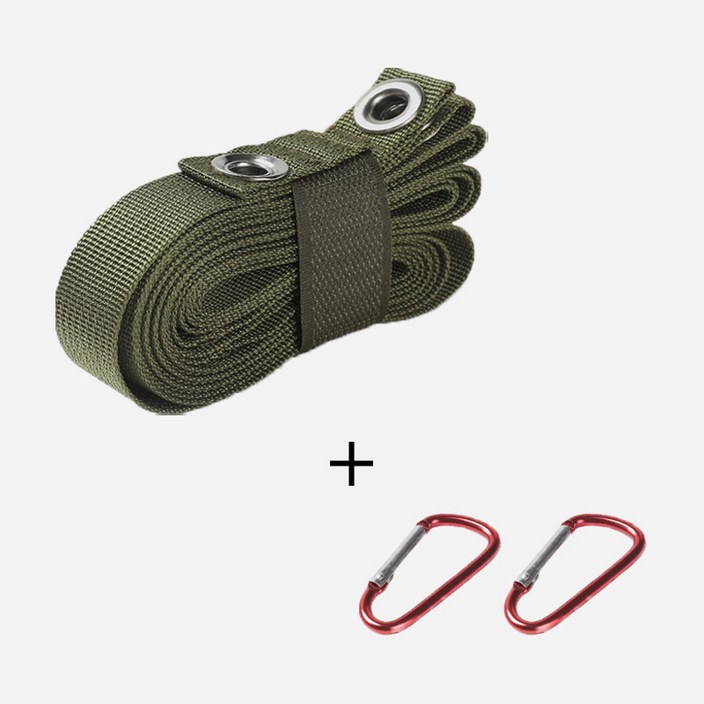 KOOLMAN쿨맨 다용도 타프 연장 웨빙끈 비너 2개 포함