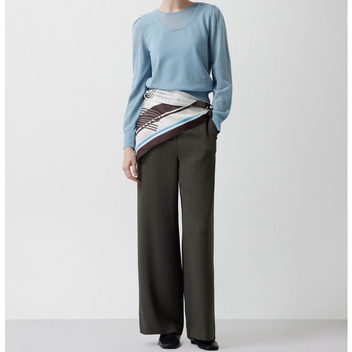 [AK플라자] [주크] 스트라이프 스트레이트 팬츠 Z253MSA022