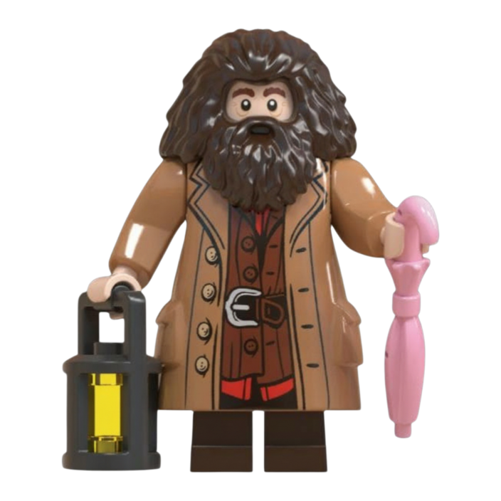 해리포터 호환블럭 브릭미니피규어 시리즈 02  메인 캐릭터 6종 호그와트 마법학교 취미수집장식컬렉션용 커스텀 호환 블록피겨 컬렉션, 1개, HP0206. 해그리드