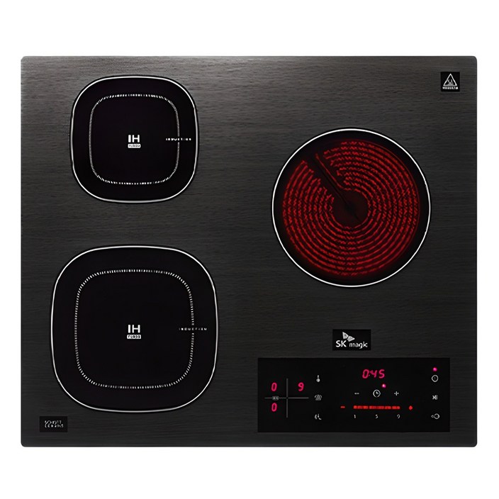 SK매직 하이브리드 인덕션 전기레인지 3구, 빌트인, ERA-BTS33