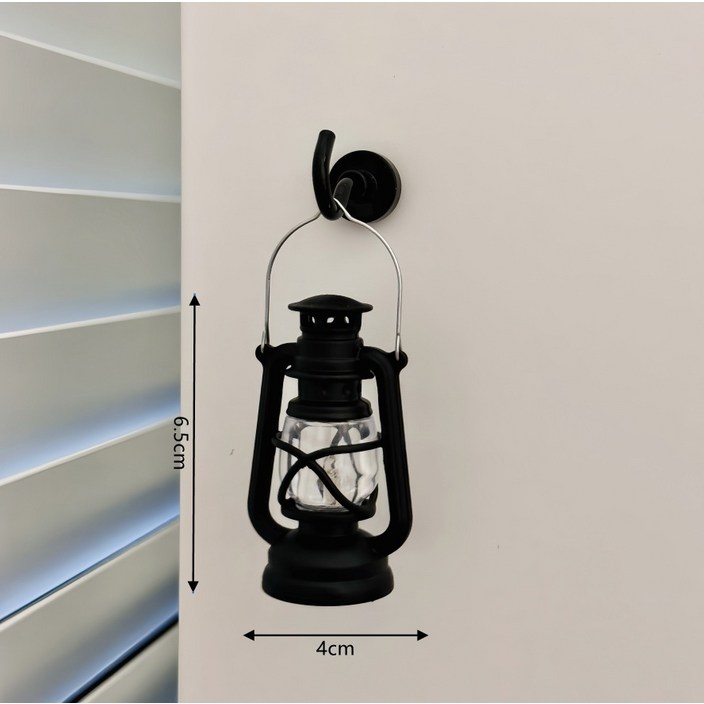냉장고 자석 레트로 미니 등유 램프 야간 조명 벽난로 램프자석 냉장고 장식 장식품 소품