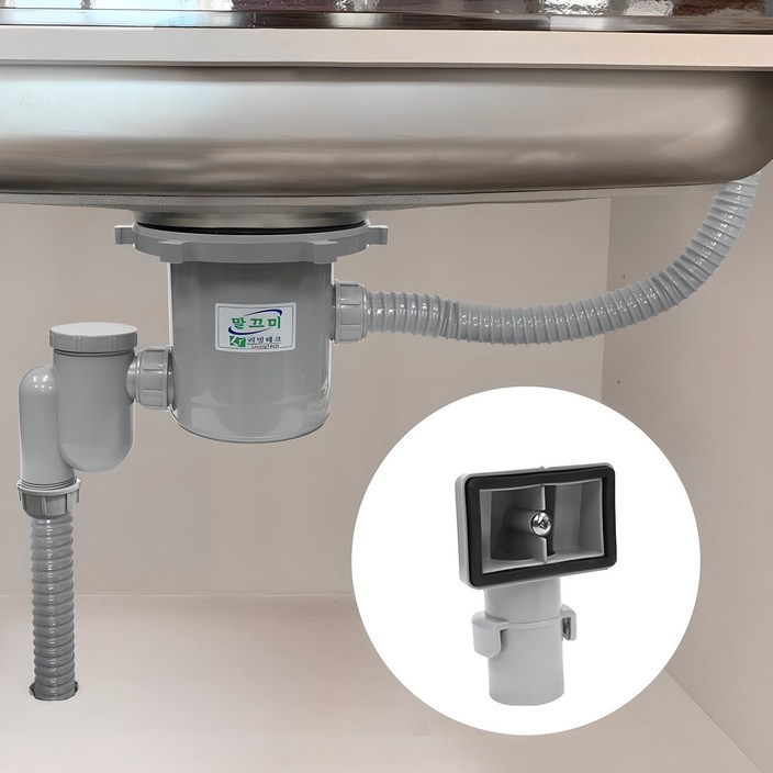 모나코올리브 국산 말끄미 1볼 대형 싱크대배수구 + 사각2 오버플로우