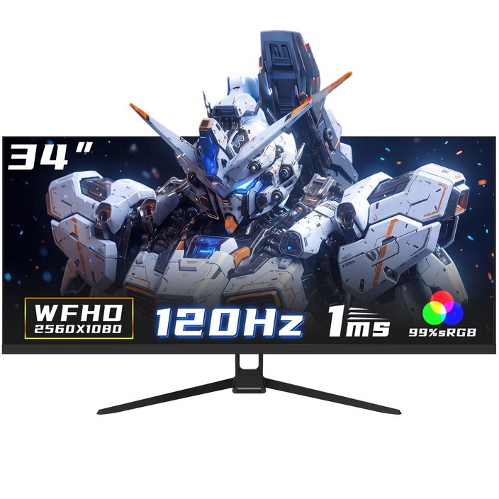 34인치 울트라 와이드 커브드 게이밍 모니터 1500R, 4k, UWQHD, 165Hz, 120Hz, 특가 할인중, 2K 120Hz 평면, 88cm