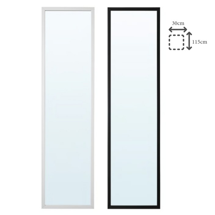 이케아 벽걸이 거울 세로형 현관 욕실 30x115 릴리에트레드