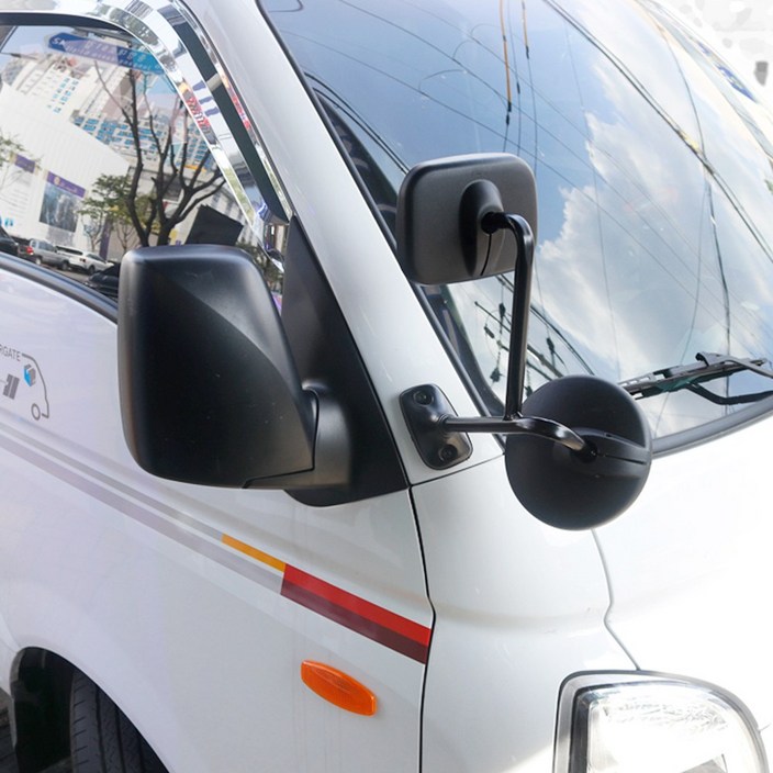 콕스 작업형 2way 광각미러 G타입 포터2 봉고3 사이드 미러 보조 거울 자동차 와이드 백미러 사각지대 차량 볼록