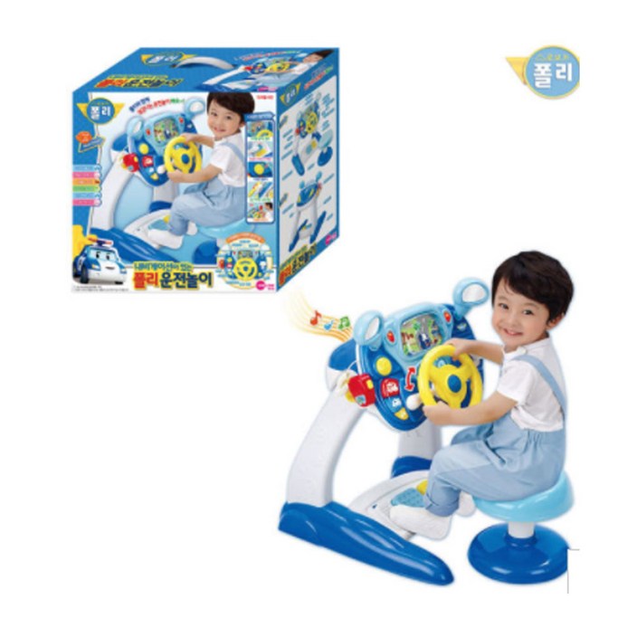 원앤원 로보카폴리 내비게이션이 있는 폴리 운전놀이 멜로디완구