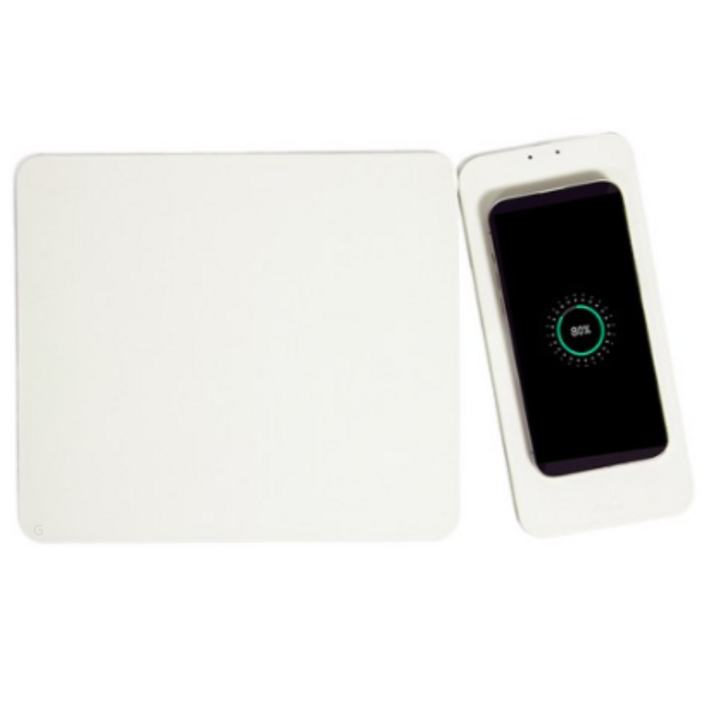 액센 자석 분리형 고속 무선충전 파스텔 마우스 패드 15W MP300, WHITE(화이트), 1개