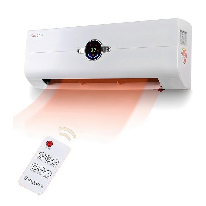 따스미 벽걸이온풍기 SEH-7019 벽걸이히터 난방기 가정용난방, SEH-7019, 단일색상