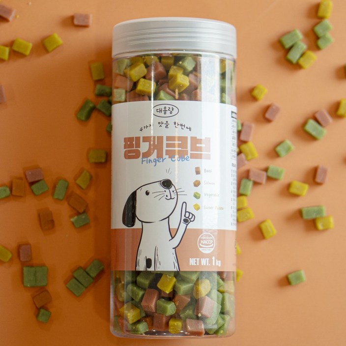 펫라벨 핑거큐브 강아지간식, 교육용, 훈련용 대용량 강아지 트릿, 혼합, 1,000g 펫라벨 핑거큐브 강아지간식, 교육용, 훈련용 대용량 강아지 트릿, 혼합, 1,000g