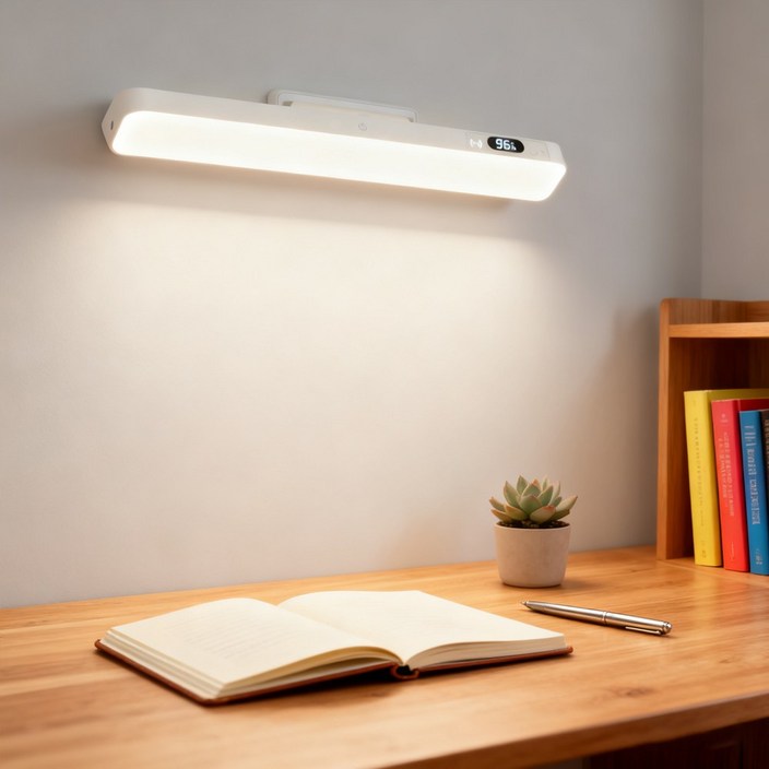 VANKIN 디지털 전력표시 무선 리모컨 탁상 스탠드 조명  간편부착 무타공 마그네틱 LED등 화장대 조명