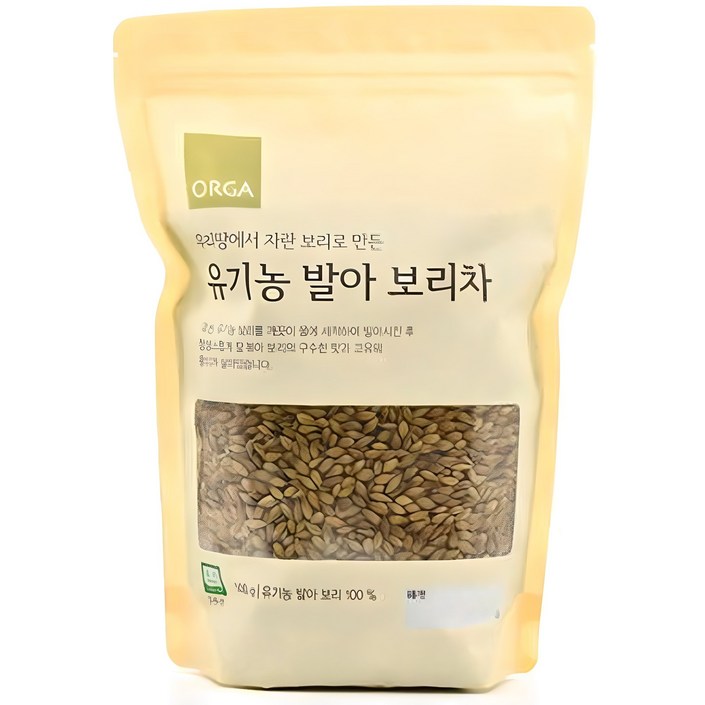 올가홀푸드 우리땅에서 자란 보리로 만든 발아 보리차, 500g, 1개입, 1개 올가홀푸드 우리땅에서 자란 보리로 만든 발아 보리차, 500g, 1개입, 1개