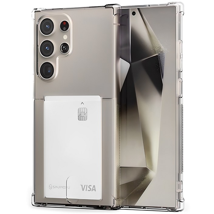 신지모루 범퍼 강화 4DX 에어팁 카드 수납 휴대폰 케이스