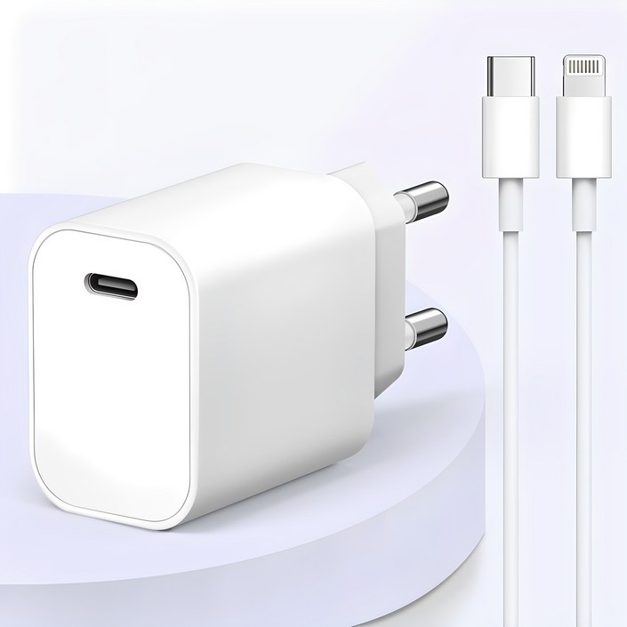 모잇 20W PD 고속 충전기  C to 8핀 라이트닝 케이블 1m 아이폰 전용