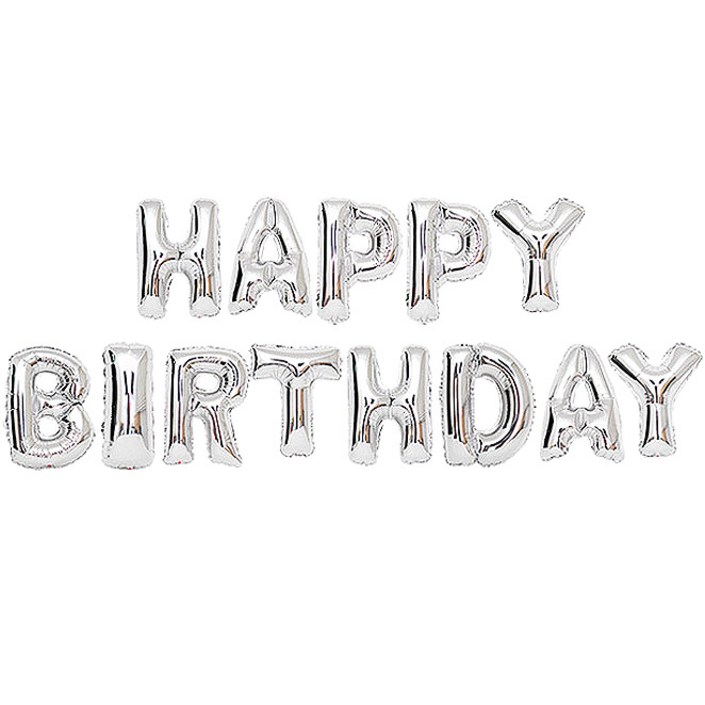 알파벳은박풍선세트 HAPPY BIRTHDAY 은박만발송