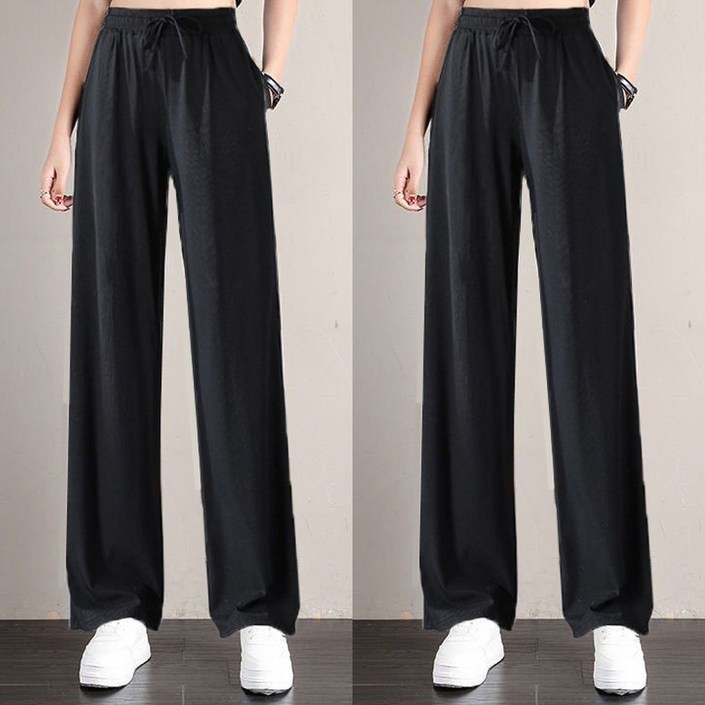 피어니스트 여성용 냉감 통기성 쿨 아이스 냉장고 바지 11 2장 세트