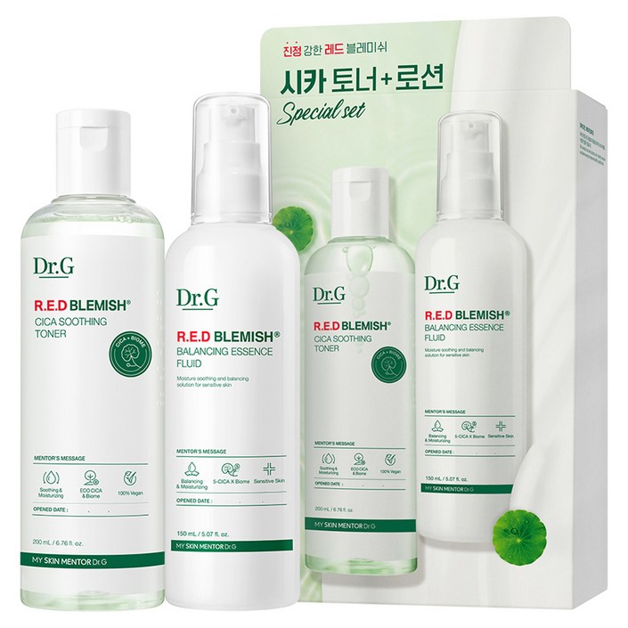 닥터지 레드 블레미쉬 시카 토너 200ml 로션 150ml 2종 세트, 1세트