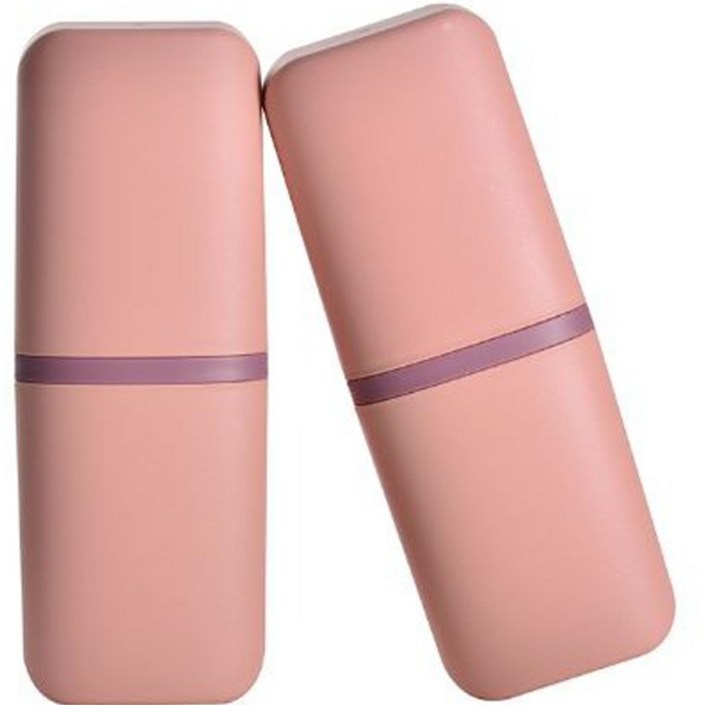 로즈망고 휴대용 칫솔통 핑크 ROSE7723, 400ml, 2개 - 투데이밈