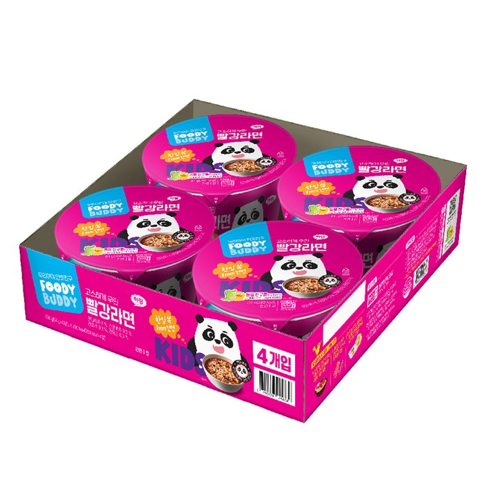 푸디버디 빨강라면 컵