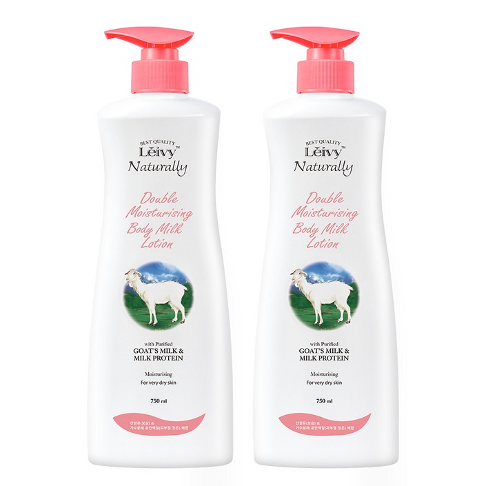 레이비 산양유 바디로션, 750ml, 2개