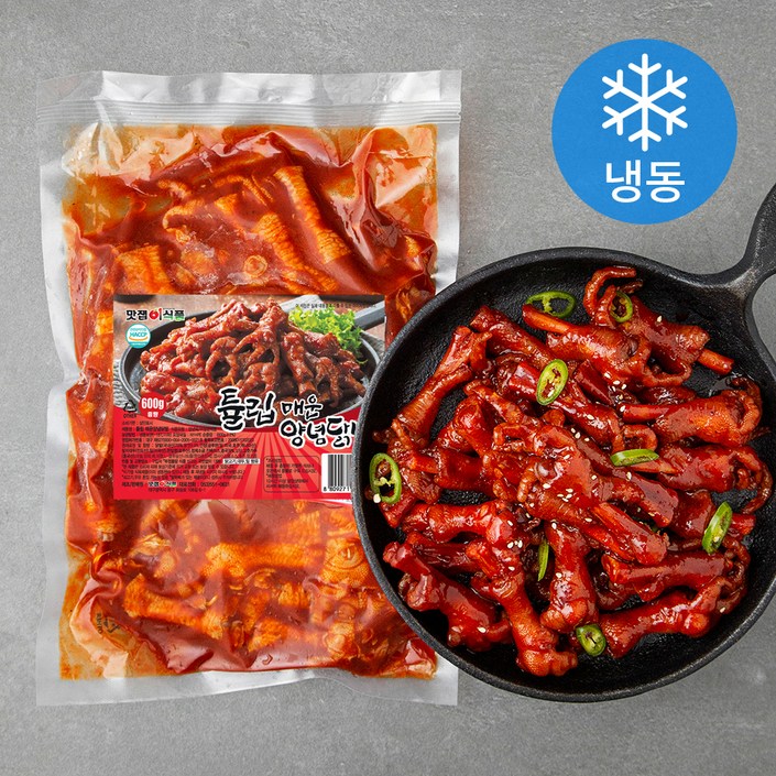로켓프레시 맛잽이식품 튤립 매운양념닭발 냉동, 1개, 600g