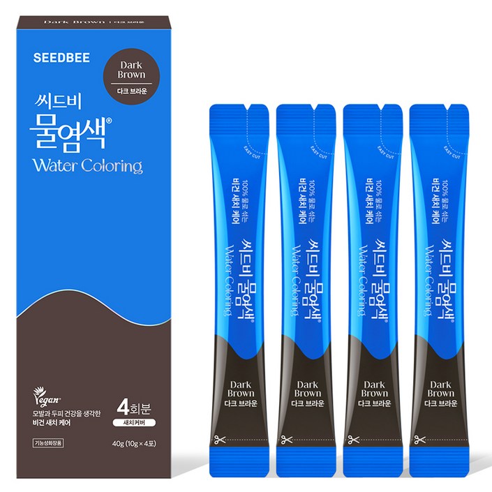 씨드비 프리미엄 물염색 시즌2 염모제 4p