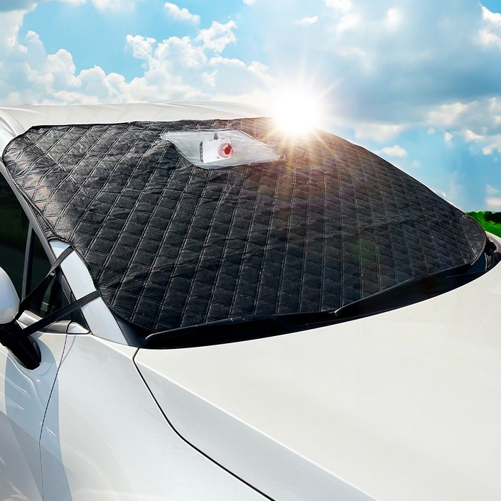 탐사 차량 내부 온도 상승 방지 햇빛가리개 블랙박스 앞유리용  보관용 가방블랙박스 녹화가능