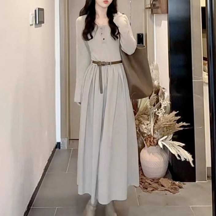 포플러앤씨 여성용 루티스 롱 벨트 원피스 P25FOPS070111