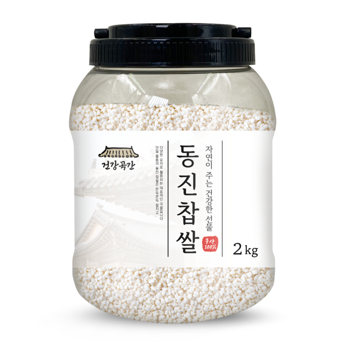 건강곡간 동진 찹쌀, 2kg, 1통 건강곡간 동진 찹쌀, 2kg, 1통