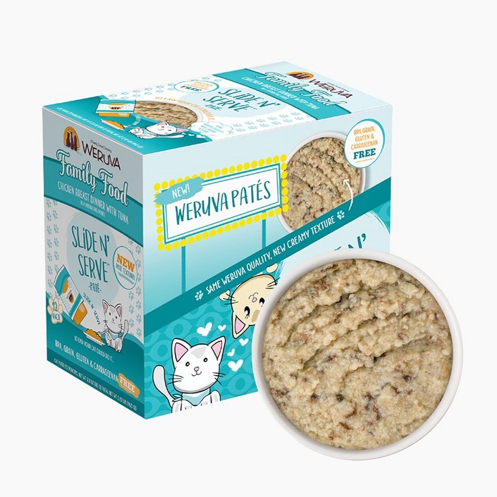 웨루바 고양이 클래식 파테 파우치 패밀리 푸드 80g 12P