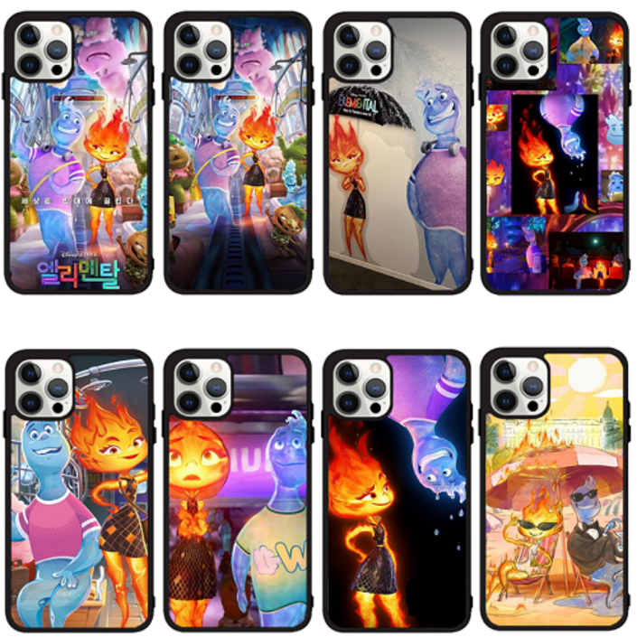 엘리멘탈 멋진 불 물 케이스 M15 A24 S23울트라 S23FE S24 S24FE S24 S24울트라 S25 S25 S25울트라 S931 S936 S938 A13