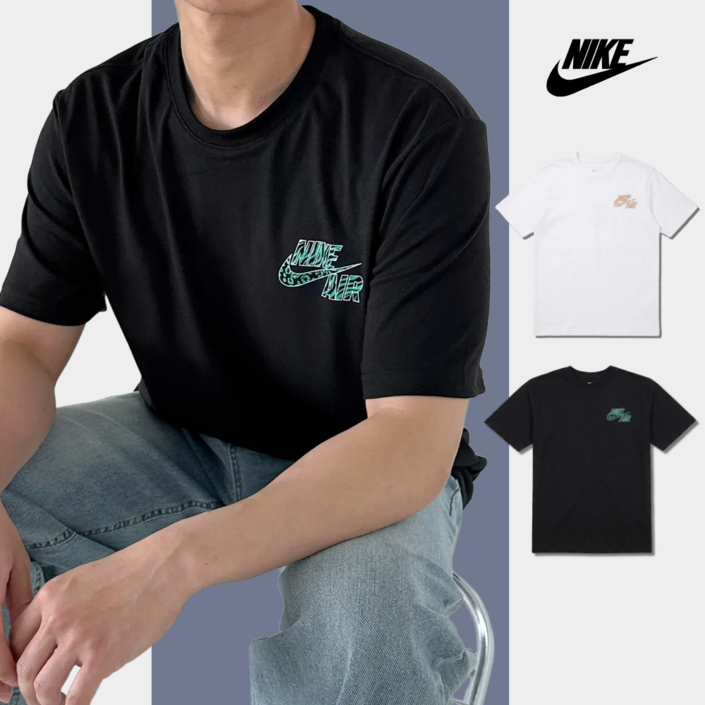 당일발송 나이키 NIKE 남여공용 라운드 반팔 티셔츠 NSW 브랜드리프 그래픽 반팔티 스포네틱 양말