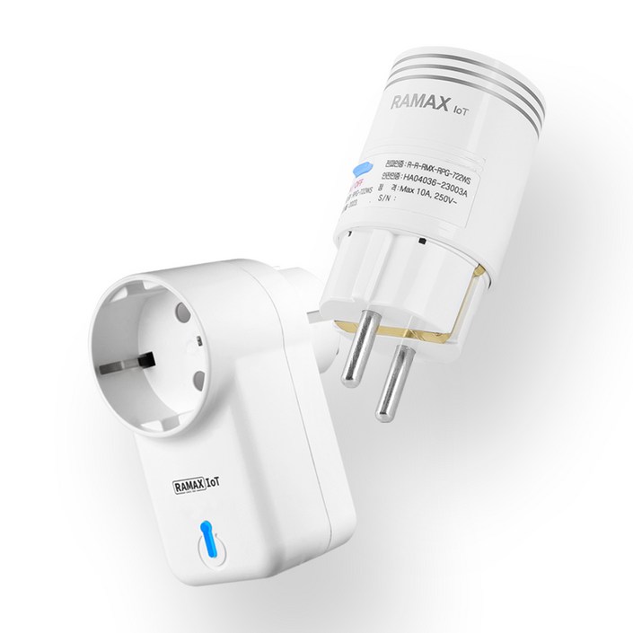 IoT WiFi 와이파이 스마트플러그 콘센트 원격제어 RPG724W, 82mm, 1개